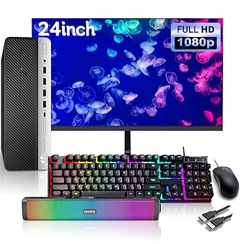 Amazon.com: HP ProDesk 600 G4 SFF Desktop PC with New 24
